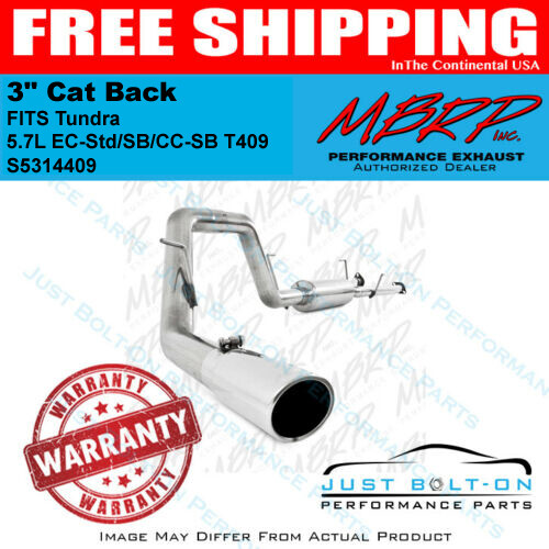 MBRP 3" Cat Back Exhaust for 20092021 Tundra 4.6L 5.7L ECStd / SB/CCSB T409 eBay