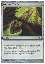 Magic the Gathering MTG Wurm's Tooth (316) Ninth Edition   LP