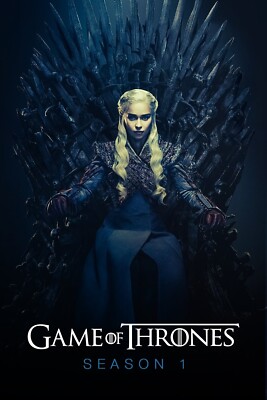 Game of Thrones GOT Season 1 One Daenerys Lord Stark Kingdom King Poster Picture
