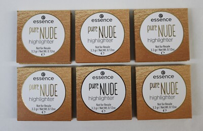 Lot of 6: ESSENCE COSMETICS Pure Nude Highlighter 010 POPPING CHAMPAGNE