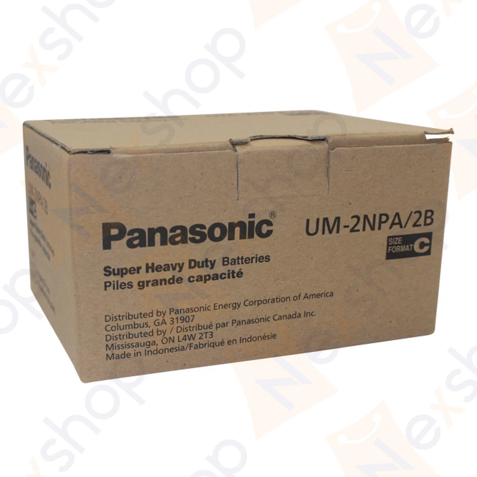 4x Panasonic C 1.5V Batteries Super Heavy Duty Power Carbon Zinc C Exp. 2027 - Image 4 of 4