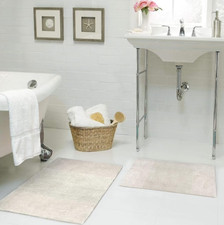 Juicy Couture Brooklyn Vintage Reversible 20" X 34" Bath Rug - White