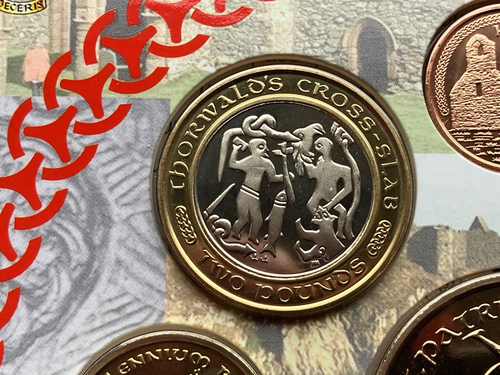 2001 ISLE OF MAN BRILLIANT UNCIRCULATED TWO 2 POUND COIN BU - Picture 3 of 5