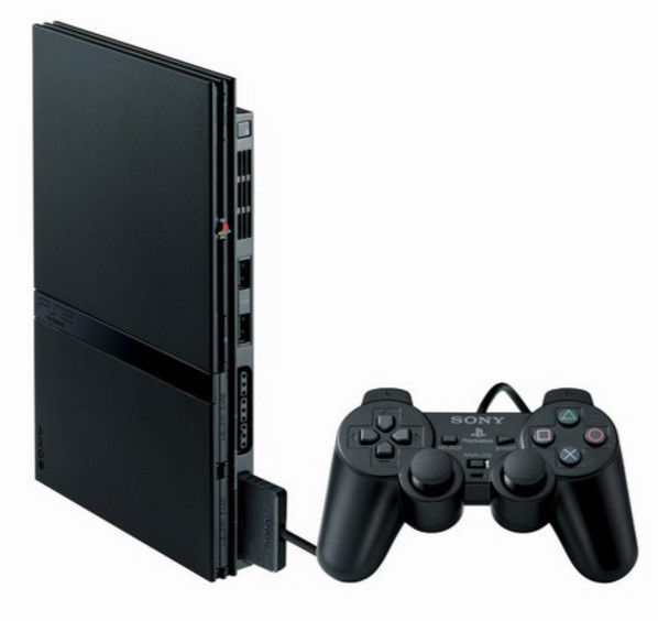 Sony PlayStation 2 Slim Launch Edition Charcoal Black Console  (SCPH-75001CB) for sale online