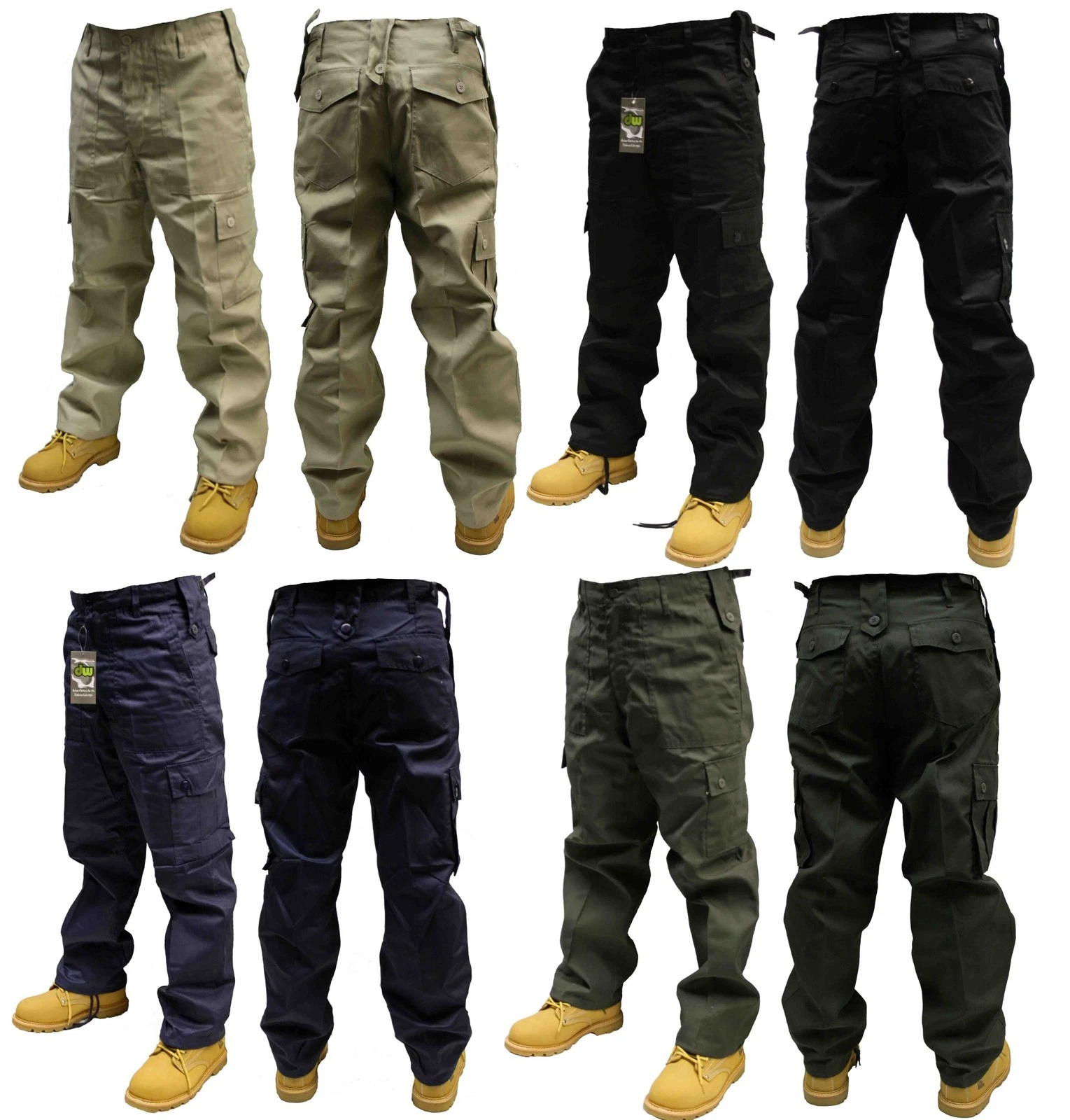 MENS COMBAT CARGO TROUSERS/PANTS BLACK BEIGE NAVY OLIVE 30-50 WAIST 32 & 30 LEG
Opens in a new windo