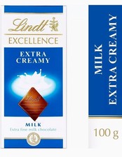 Lindt Excellence Extra Creamy Milk Chocolate Bar 100 g (Pack of 1) | UK Dispatch
