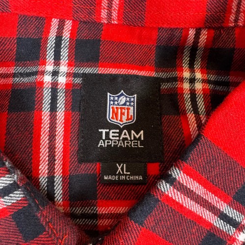 NFL Tampa Bay Buccaneers Camisa de Franela para Hombres XL Abotonada Roja A Cuadros Nueva con Etiquetas - Imagen 6 de 12
