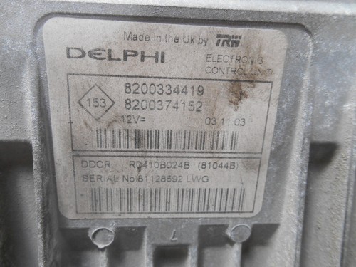 Kit Chiave ECU Renault Megane II 1.5 60kw K9KD7 2004 8200334419 8200374152 - Imagen 2 de 8