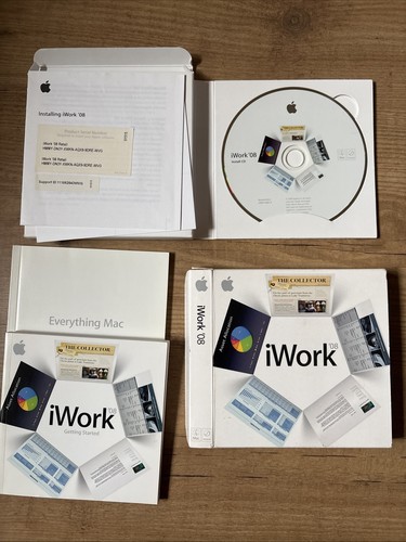 Apple Mac iWork 08 Ver 8.0.2 Box Set -Mac OS X v10.4.10 Or Later iLife 08 Recom - 第 1/9 張圖片
