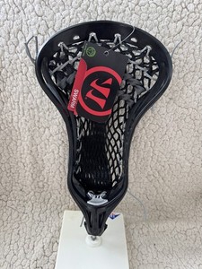 Warrior Swarm X , Black strung hard mesh lacrosse head