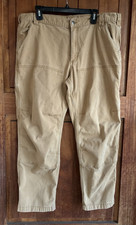 Carhartt Mens 40X30 Beige Relaxed Fit Canvas Work Pants Beige Pre-Owned