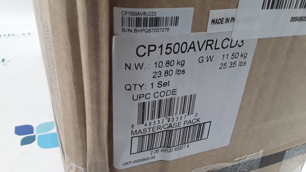 CyberPower CP1500AVRLCD3 900Watts Intelligent LCD Uninterruptible Power Supply