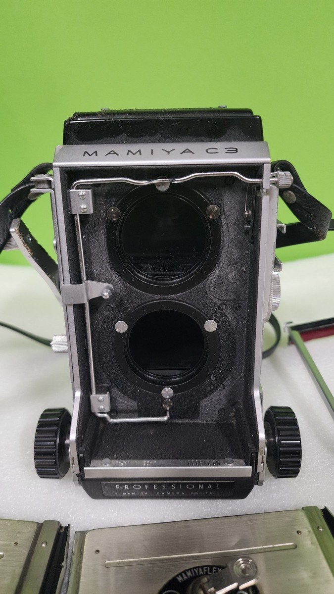 Mamiya C3 Professional Medium Format Camera w Accessories As Show