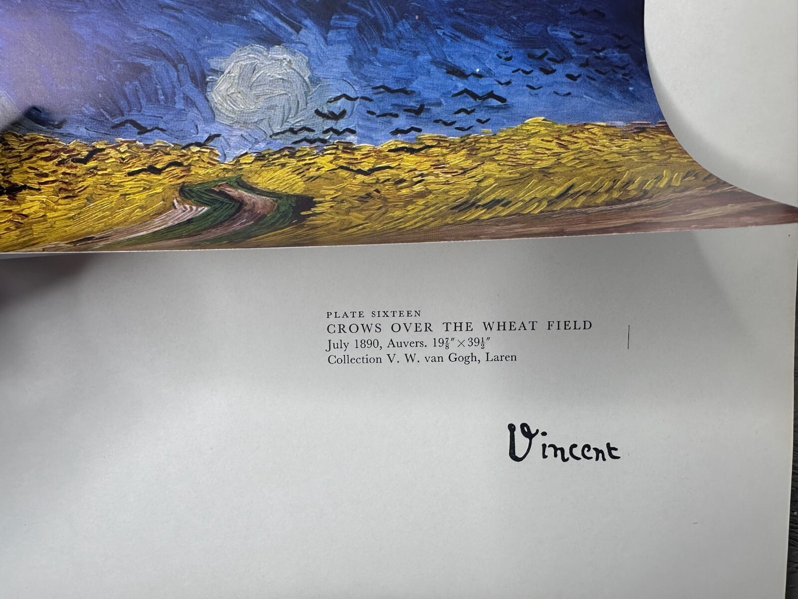 Vincent Van Gogh - Crows over the wheat field- Vintage Limited Edition Art Print thumbnail 3