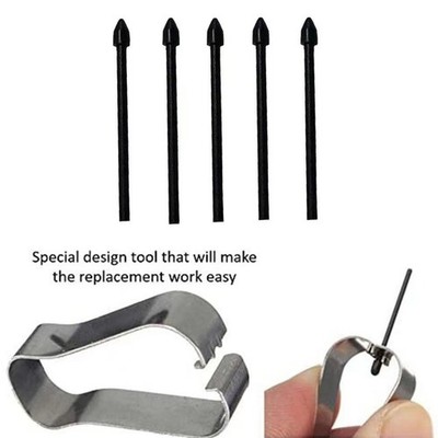 Für Kindle Scribe Schreiben Stift ABS Filzspitze Minen 5er Pack Schwarz Größe