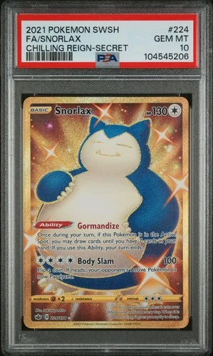 Snorlax (Secret) 224/198 Swsh06: Sword & Shield - Chilling Reign Holo