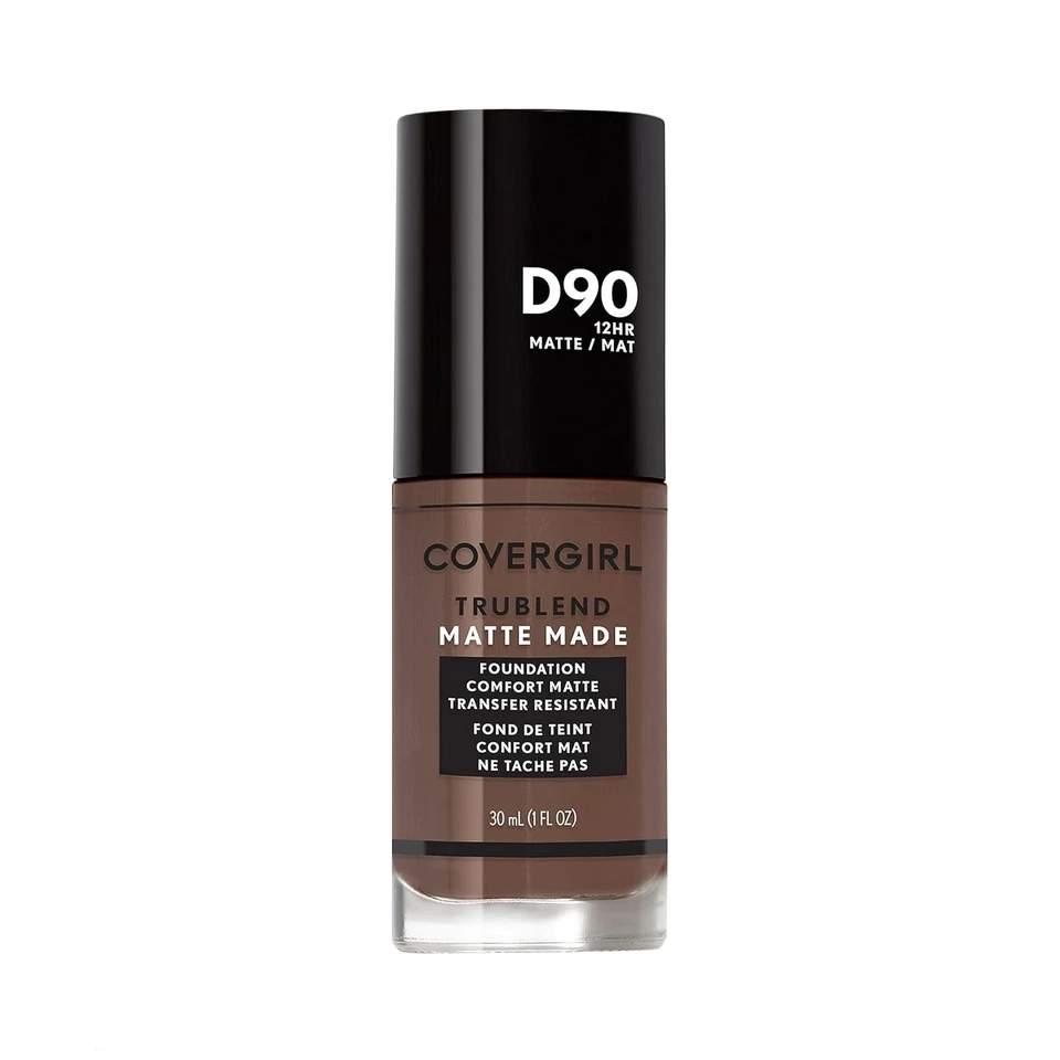 Covergirl Trublend Matte Made Liquid Foundation 12HR #D90 Transfer Resistant 10z