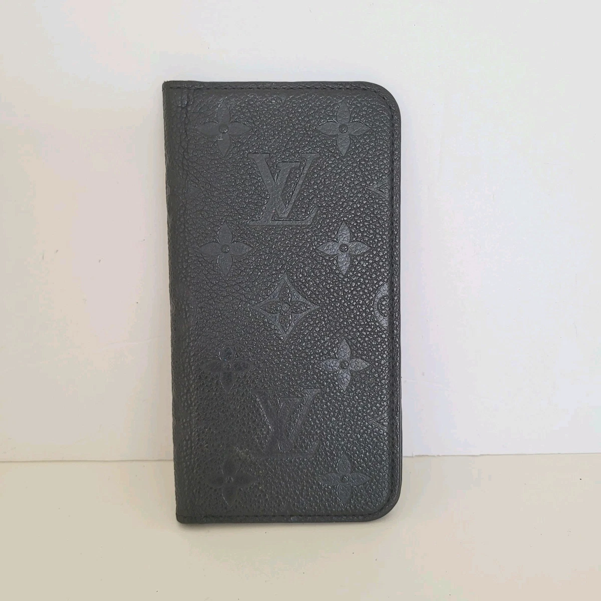 Louis Vuitton ブラックレザーケース　iPhoneX XS Louis Vuitton iPhone Case Monogram Eclipse XS Black in Coated