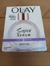 Olay Super Serum, Night Repair. 5 Powerful Ingredients(See pic) 1.7 Fl Oz