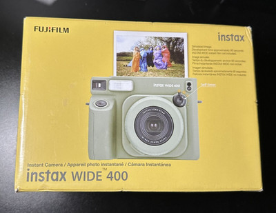 NEW Fujifilm Instax Wide 400 Instant Film Camera, Automatic Exposure, Sage Green