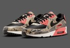 Nike Air Max 90 Trainers Premium Camo “Magic Ember” Light Khaki Black Size 7