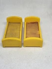 Vintage Fisher Price little people lot/2 yellow single beds