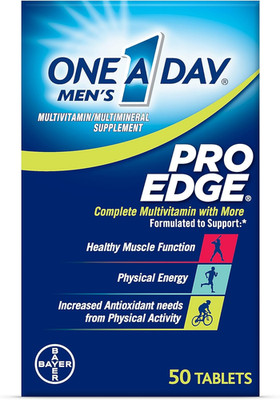 One A Day Men s Pro Edge Multivitamin with A, C, D, E, Zinc & Magnesium, 50 Tabs