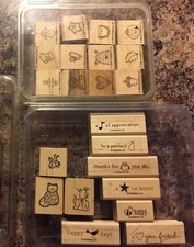 Lot of 22 RUBBER STAMPS Little Somethings Picture This Happy Day A Star Is Born