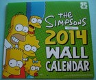 tHe Simpsons 2014 WALL CALENDAR 12" X 11" MATT GROENING Homer Marge Bart Lisa Ma — photo 1