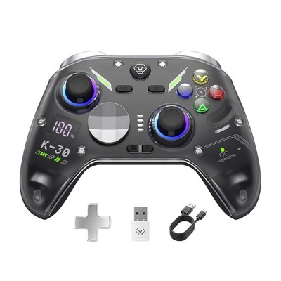 Wireless Gaming Controller RGB Hall Triggers TMR Joysticks for Switch PC