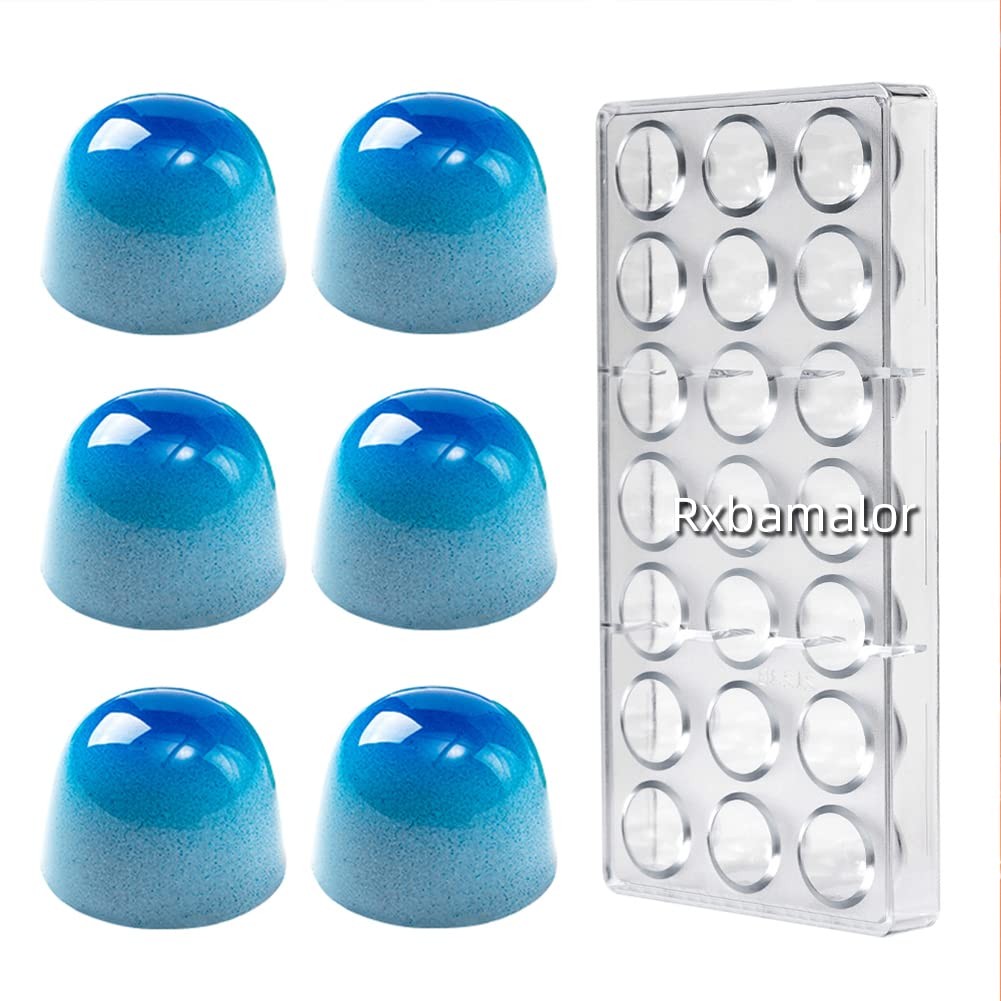 Polycarbonate Chocolate Mold Bullet Shape for Chocolate Bonbons Candy 21 Cavity