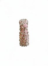 Light Pink Knotted Headband with Rhinestone Embellishments