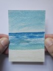 ACEO Original Watercolor #3 Jackie T Creates Beach, Ocean Gulf, Mexico Beach — photo 3
