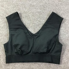 Tommie Copper Sports Bra Womens Medium Black Shoulder Support Copper Znergy Gym