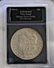 1880 O US Morgan Silver Dollar (Semi Key Date) VG Collectors Slab Bradford