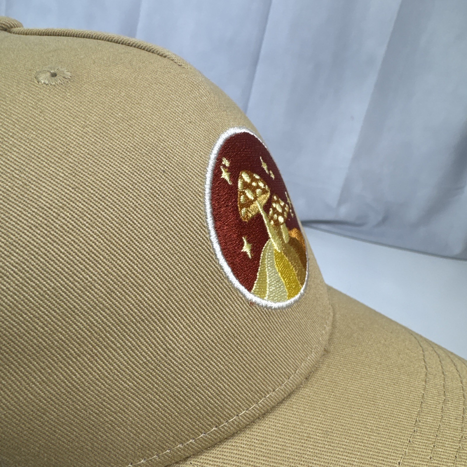 Mushrooms Toadstool Patch Snapback Hat Trucker Me… - image 5