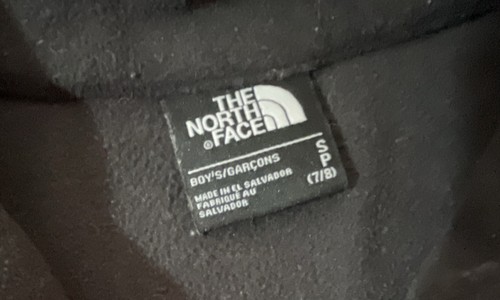 The North Face Black Fleece Sweatshirt Sweater Quarter-Zip - 1/4 Zip -Boys Small - Picture 3 of 5