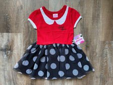 DISNEY JUNIOR new Minnie Mouse Dress or Costume Girl's Size 3T Short Sleeves NWT