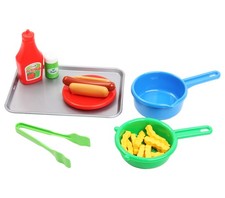 Dantoy 9343 Hotdog Set Auf Tablett Spielzeug Spiel-Essen Kinder-Küche Koch-Set