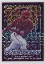 2021 Panini Chronicles Overdrive Purple Velocity Prizm Juan Soto #13 qf6