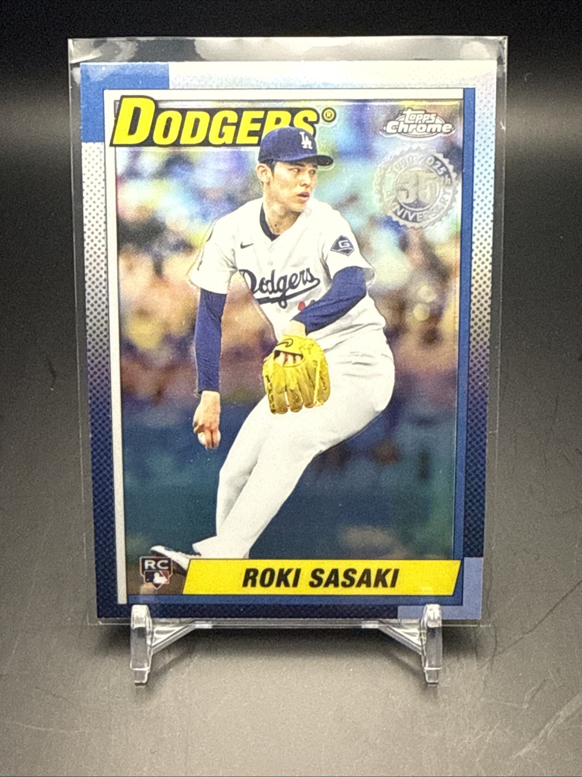 2025 Topps Chrome Update Series - 1990 Topps Baseball Roki Sasaki #90CU-18 (RC)
