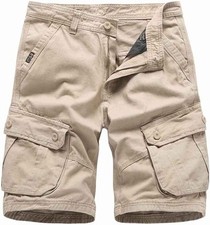 Men's Lightweight Cargo Shorts Multi Pockets Casual Outdoor Work Summer Wear