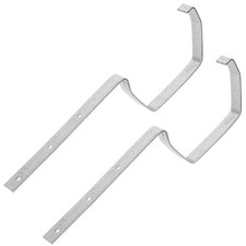  2 Pcs Downspout Adapter Gutter Strap Drain Extension Aluminium Alloy