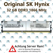 32 GB RDIMM ECC REG DDR3-1866 Supermicro X9SRA X9SRD-F Server RAM