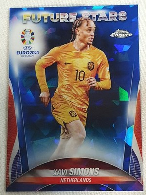2024 TOPPS Chrome Sapphire UEFA EURO Future Stars XAVI SIMONS Netherlands 142