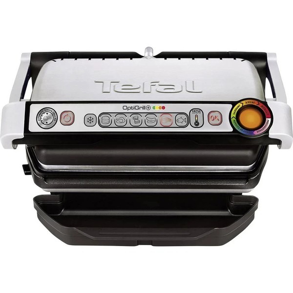 Tefal Optigrill+ Elektro Kontaktgrill Automatische Temperaturanpassung Edelstahl-image