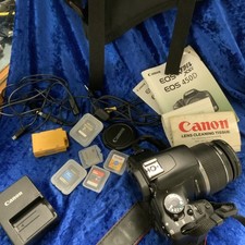 Canon EOS Rebel XSi 450D 12.2MP DSLR Digital Camera w/ Bag/2 Battery/Charger/SD