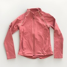Zara Kids Fleece Jacket Full Zip Soft Shell Girl's Size 5-6y Pink Sports Coat