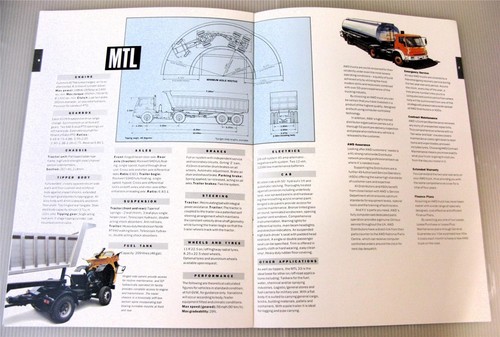 AWD MTL 33 Truck Lorry Commercial Sales Brochure 1990 #1115/5/90 - Picture 4 of 5