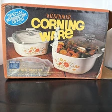 Corning Ware Wildflower 6 Piece Meal Maker Set New Open Box